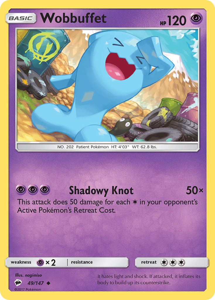 Burning Shadows Wobbuffet #49/147
